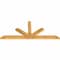 Ekena Millwork Saratoga Rough Sawn Timber Gable Bracket, Western Red Cedar, 108"W x 45"H x 4"D x 6"F, 10/12 Pitch GBW108X45X0406SAR00RWR - alternate 4